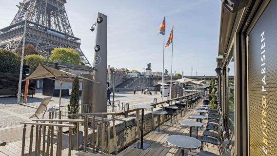 Seine River: Sightseeing Cruise + Lunch at Le Bistro Parisien