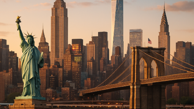 Times Square + St. Patrick's Cathedral + Statue of Liberty - Classic Must-See Attractions in the US