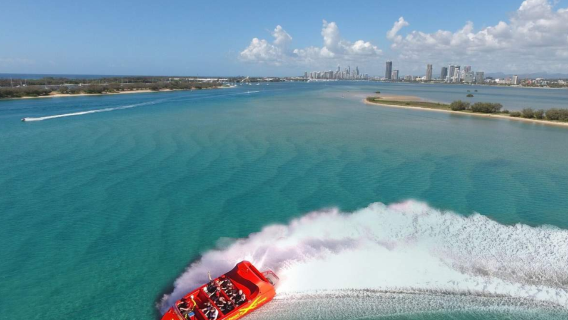 ゴールドコースト サーフィン パラダイス ジェットスピードボート体験