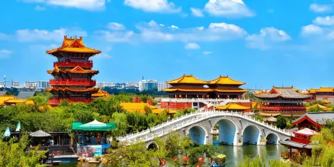 清明上河園+開封府純玩1日遊【精品小團+贈耳機+上門接】