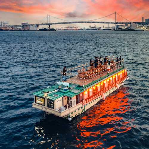 東京湾：屋形船クルーズ＋ライブショー＋食事