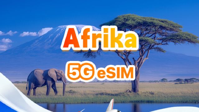 eSIM 4G/5G untuk Afrika | Pakej harian/Jumlah pakej | 500MB/hari-jumlah 30GB | 1-30 hari | Sistem 24 jam | QR code