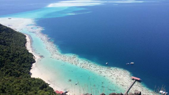 6人小團仙本那敦沙卡蘭海洋公園一日遊 珍珠島登山 軍艦島浮潛