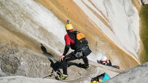 Chli Schliere Alpnach Canyoning for advanced participants from Interlaken