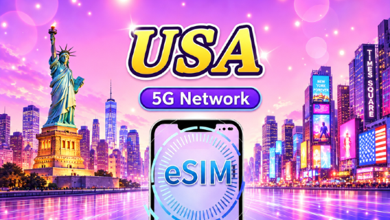 USA 5G eSIM | Supports popular apps like TikTok & Google Maps | Daily/Data packages | 1-30 days | Billed per 24 hours | QR code