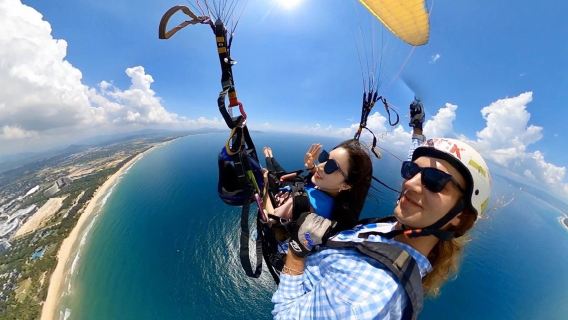 三亞鷹之翼滑翔傘俱樂部滑翔傘飛行體驗【專業教練帶飛+贈送360全景影片拍攝】