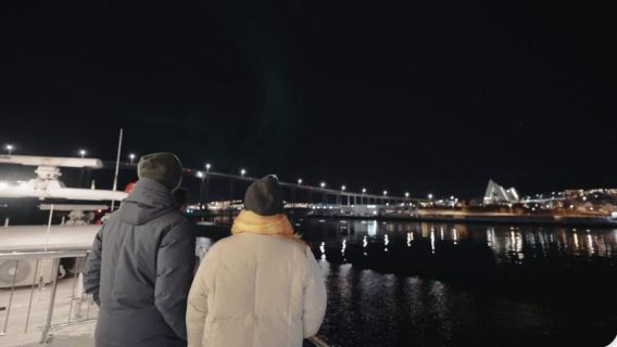 Tromsø Fjords Night Cruise in Norway [Aurora Borealis cruise/Fjord Cruise/Coffee or Tea Included]