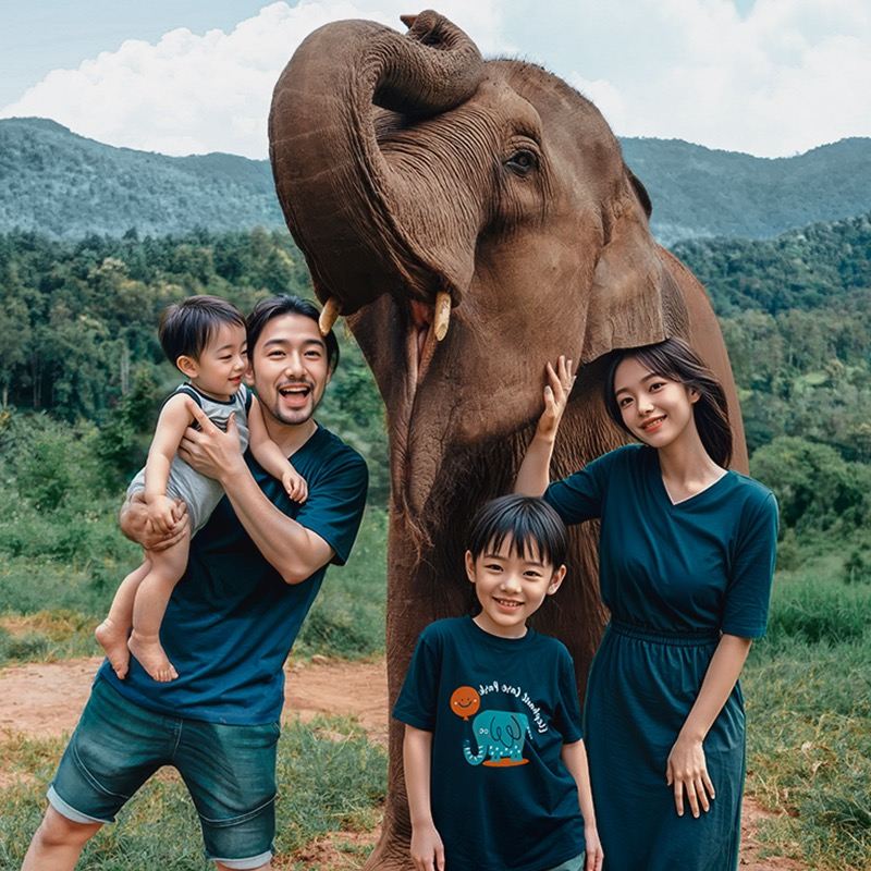 Excursión de medio día al Campamento de Elefantes de Phuket Nai Dee | Ecoturismo familiar | Cuidado de elefantes