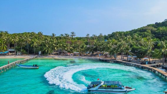 motoscafo di lusso dell'isola di Phu Quoc + isola di Nail + isola di Klang + isola di Van Tue [Trasferimento + pranzo + guida]