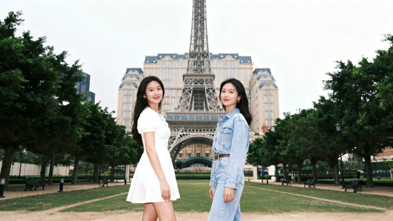 澳門巴黎鐵塔（澳門巴黎人）旅拍【跟拍攝影親子照情侶閨蜜兒童跟拍家庭旅拍】