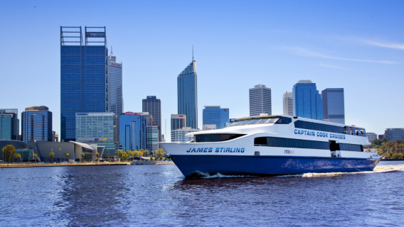 庫克船長觀光遊船之旅-珀斯/弗里曼特爾來回可選 -Captain Cook Cruises Between Perth and Fremantle