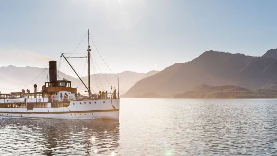 【快速確認】新西蘭皇后鎮TSS厄恩斯勞號蒸汽船巡遊農場遊丨BBQ自助午餐/晚餐/茶點/騎馬可選