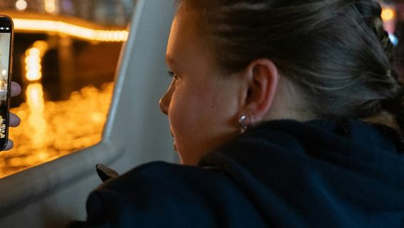 Amsterdam: Chuyến du thuyền kênh đào ngắm Lễ hội Ánh sáng khởi hành từ Tháp A'DAM