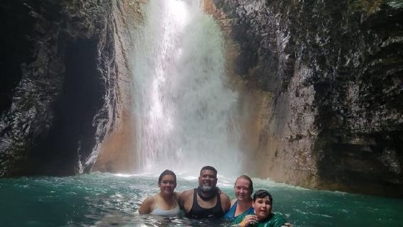 La Leona Waterfall, Lazy River Tubing, Cliff Jumps & Hot Springs
