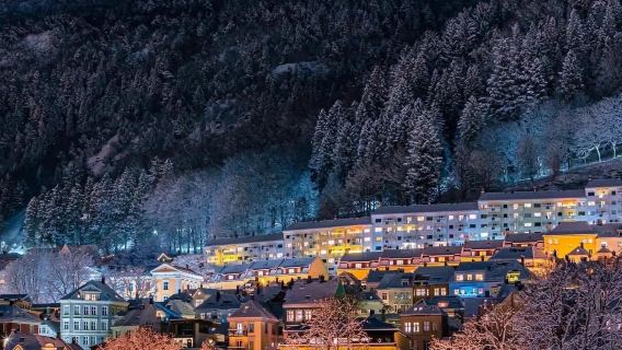 Norway Bergen/Ibu Kota Tujuh Gunung - Menara Tinjau - Rumah Kayu Dongeng - Gereja - Sewaan Peribadi - Pelancongan Santai