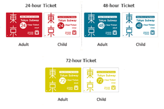 [Tokyo Metro Pass 24/48/72 hours] Tokyo Metro Tokyo Metro + Toei Subway Toei Subway