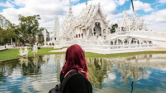 ประเทศไทย จังหวัดเชียงใหม่ วัดร่องขุ่น เชียงราย เหมารถ ทัวร์ 1 วัน (ปรับแต่งกำหนดการเดินทางได้)"