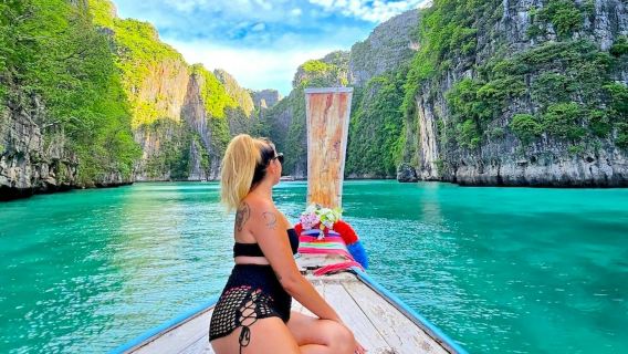 피피섬: 푸켓 출발 당일치기 여행 + 4시간 프라이빗 롱테일 보트 투어