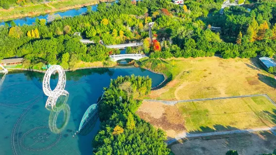 Huzhou Anji one-day tour: Lingfeng Temple + Bamboo Expo Park + Yu Village [private charter × Multilingual]