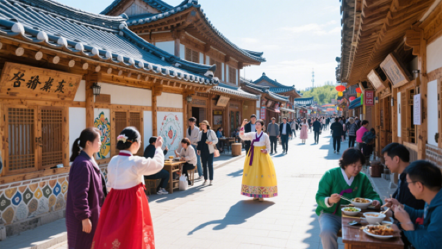 民俗園+インスタ映えスポットの壁+西市場+図們国境ゲートのワンデーツアー