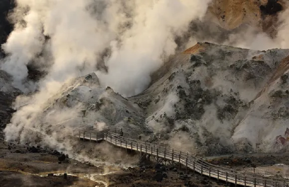 日本北海道登別地獄谷＋洞爺湖＋昭和新山一日遊