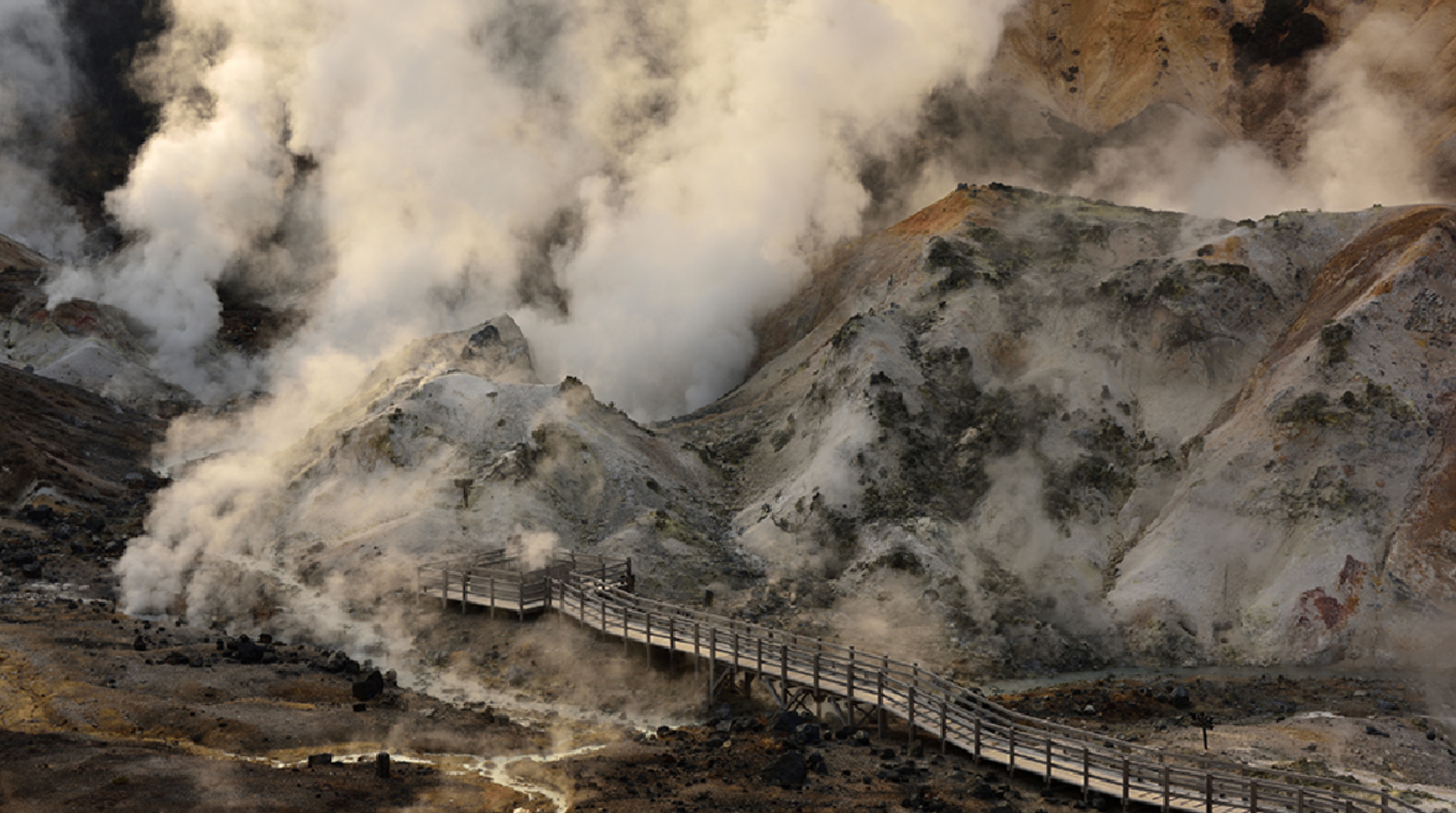日本・北海道 登別地獄谷+洞爺湖+昭和新山 日帰りツアー【1名様より催行】