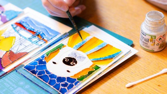 Istanbul: Stained Glass Painting Workshop + Unlimited Turkish Tea & Coffee