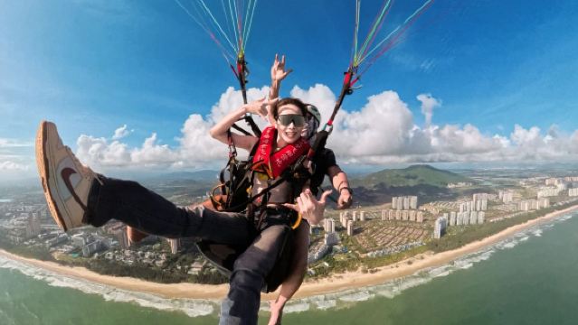 陵水清水湾パラグライダー-海景フライトキャンプパラグライダー/パラモーター体験【高度300-500メートル+GoProハイビジョン撮影+多彩なセットメニュー選択】