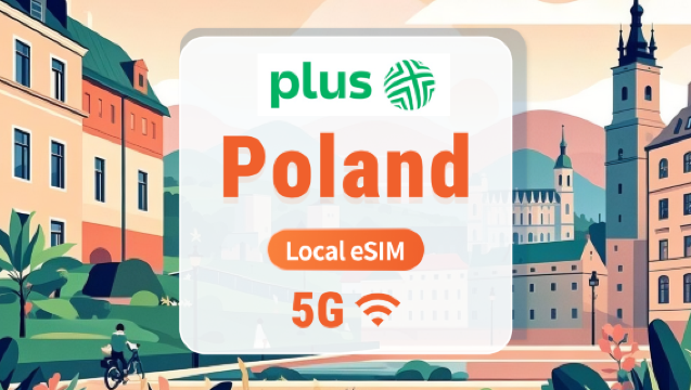 Poland Plus 5G eSIM | Local Network, Roaming-Free | Full AI & TikTok Access | 1-30 Days | Instant QR