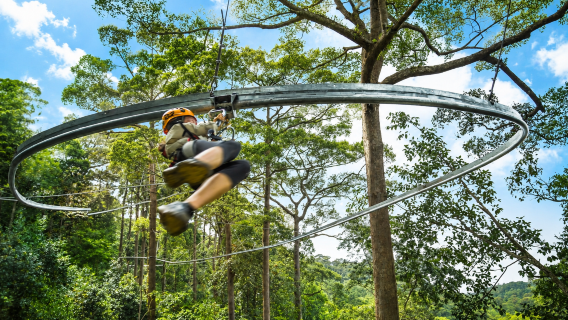 Chiang Mai Jungle Flight ziplining | Ultra-long jungle roller coaster