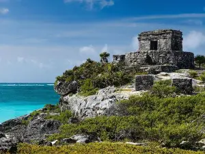 The best tour 4 places 1 day, Tulum, Coba, cenote and Playa del Carmen