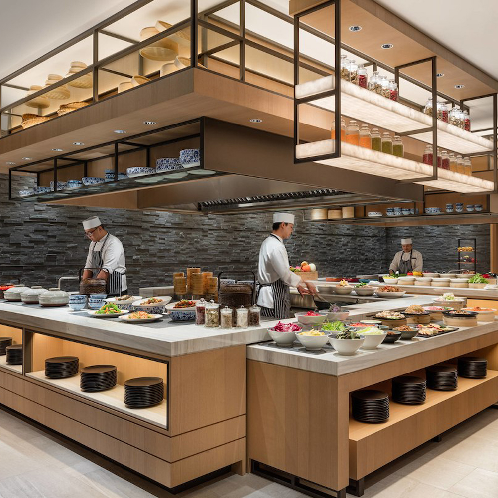 โรงแรม Courtyard Taipei Cathay Hotel MJ KITCHEN คูปองบุฟเฟ่ต์อาหารกลางวันวันธรรมดา (อาหารค่ำวันธรรมด