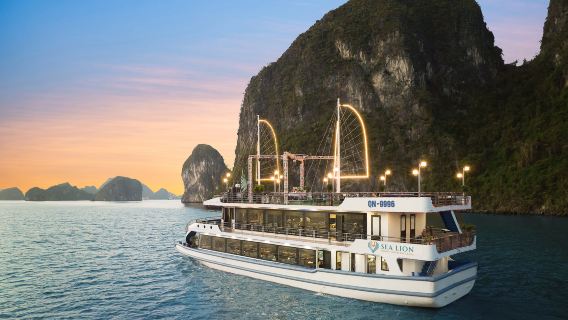 5-Star Luxury Sea Lion Halong Day Cruise with Buffet Lunch, Shuttle Bus