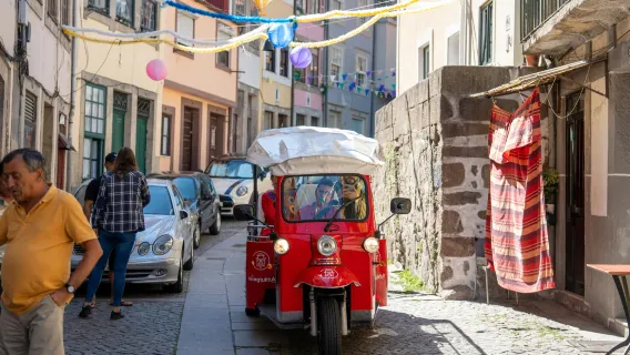 Porto: Guided Tuk Tuk City Tour + Visit to Port Wine Cellar with Tastings