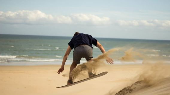 Sandboarding Jeffreys Bay