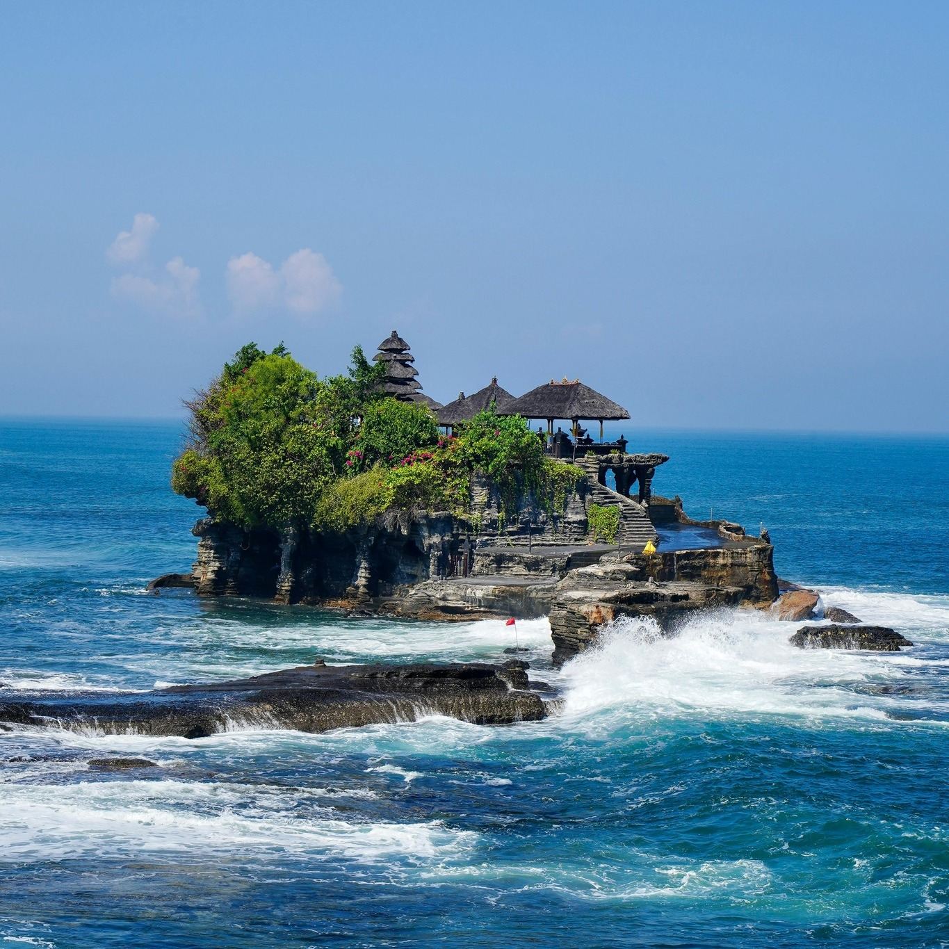 tour di un giorno romantico in auto privata al Tempio di Tanah Lot a Bali, alla strada panoramica sulla scogliera, alla scogliera degli innamorati e al tramonto di Jimbaran