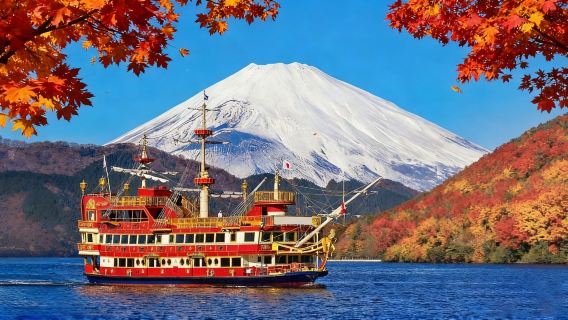 tour 1 ngày[cáp treo miễn phí trong thời gian có hạn + Tàu cướp biển] Yamanakako + Du thuyền Owakudani