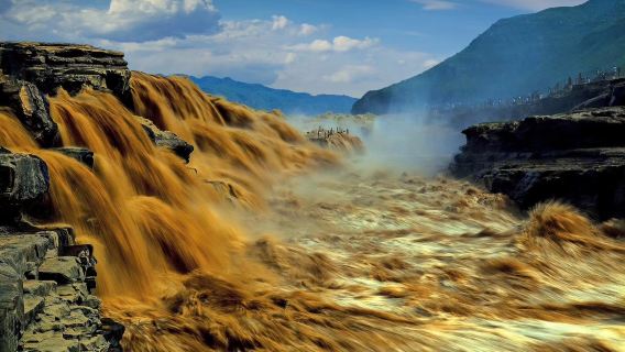 Berlepas dari Yan'an Lawatan sewaan peribadi sehari Air Terjun Hukou Shaanxi + Nanniwan [Pilihan kedua-dua belah Shanxi dan Shaanxi]