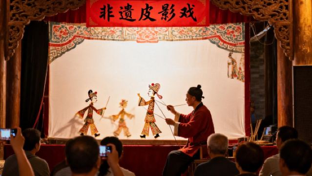 原生態皮影戲·非遺體驗（每整點1場·演出時長10-15分鐘）·原汁原味陝西華洲皮影·春晚亮相同款節目