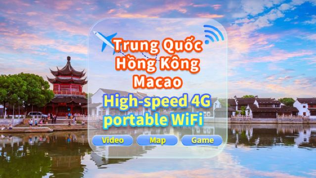 Mạng 4G ở Trung Quốc đại lục, Hồng Kông và Ma Cao|Dữ liệu không giới hạn|Tự đón tại sân bay|Cho thuê WiFi, dữ liệu tốc độ cao, chia sẻ cho nhiều người dùng, sẵn sàng sử dụng ngay, chờ 12 giờ, hỗ trợ khách hàng 24 giờ.