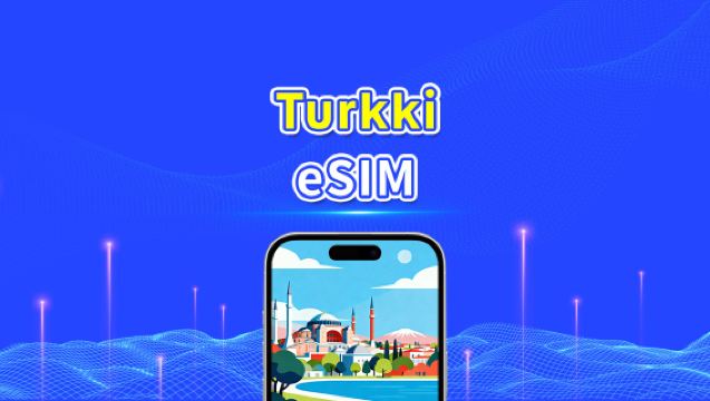 Turkin eSIM | 4G/5G | nopea data | päiväpaketti/datapaketti | 24 tuntia | 1-30 päivää | QR-koodi