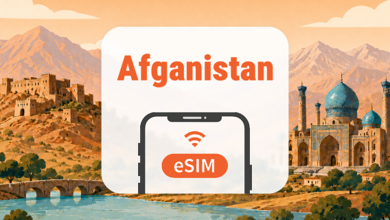 Afganistan eSIM | Kaksoisverkko • Kaikki AI & TikTok | 1–30 päivää | QR-koodi