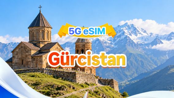 Gürcistan 5G eSIM | Üç Ağ · Tüm AI&TikTok Desteği | 500MB/Gün-100GB Toplam | 1-60 Gün | 24 Saat Ücretlendirme | QR Kodu