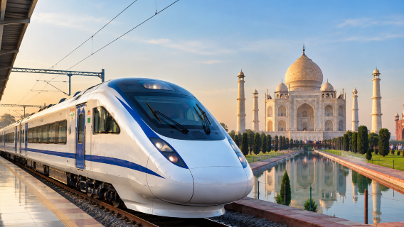 Delhi–Agra Gatimaan Express Günlük Tur: Tac Mahal, Agra Kalesi ve Baby Taj Seyahati - Her Şey Dahil