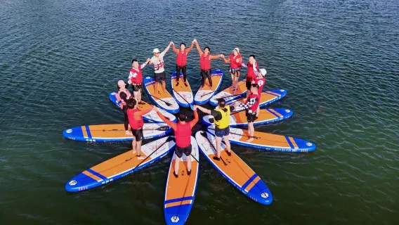 上海滴湖逸景滑浪水上嘉年華嗨翻夏天/多種項目【獨木舟，漿板，水上電單車，電動滑浪，水上飛人等團建優選】