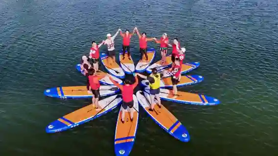 上海滴湖逸景滑浪水上嘉年華嗨翻夏天/多種項目【獨木舟，漿板，水上電單車，電動滑浪，水上飛人等團建優選】