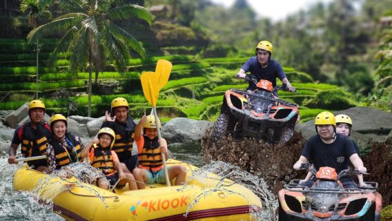 Experiencia de conducción de ATV todoterreno y rafting en el río Ayung con almuerzo incluido
