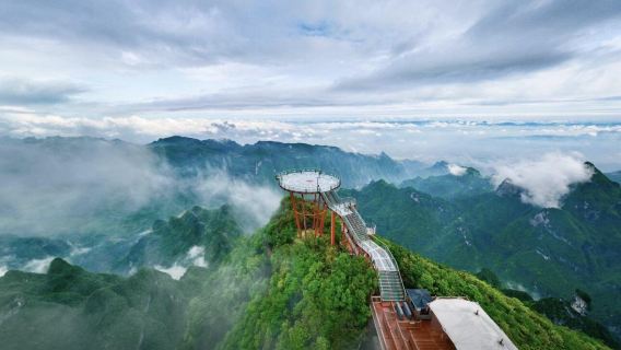 tour di un giorno a Zhangjiajie con visita al Monte Qixing, Sky Eye e Seventy-Two Wonders Tower con servizio in inglese