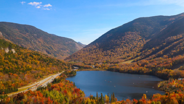 Lawatan sehari di Boston + Hutan Negara White Mountain + Kancamagus dengan pemandu berbahasa Cina