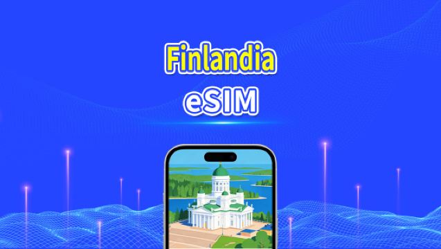 eSIM Finlandia | 5G/4G | Dati ad alta velocità | 24 ore | 1-30 giorni | Codice QR